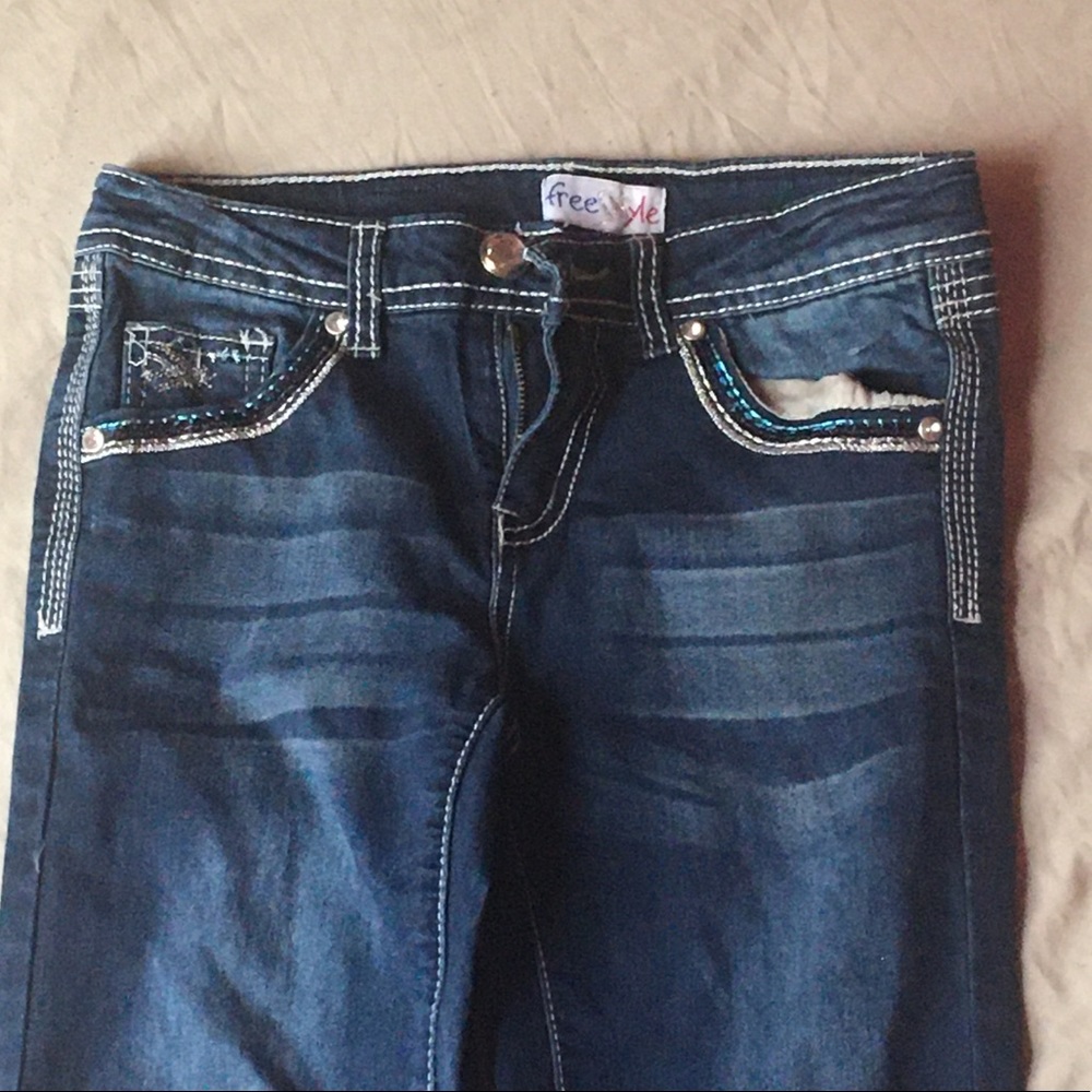 Blue design jeans
